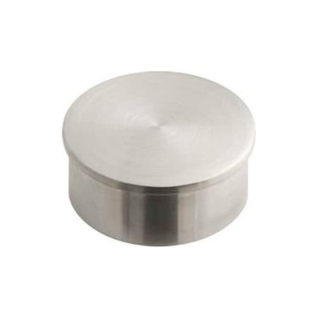 Lavi Industries Lavi Industries, End Cap, Flush, for 1.5" Tubing, Satin Stainless Steel 44-600/1H